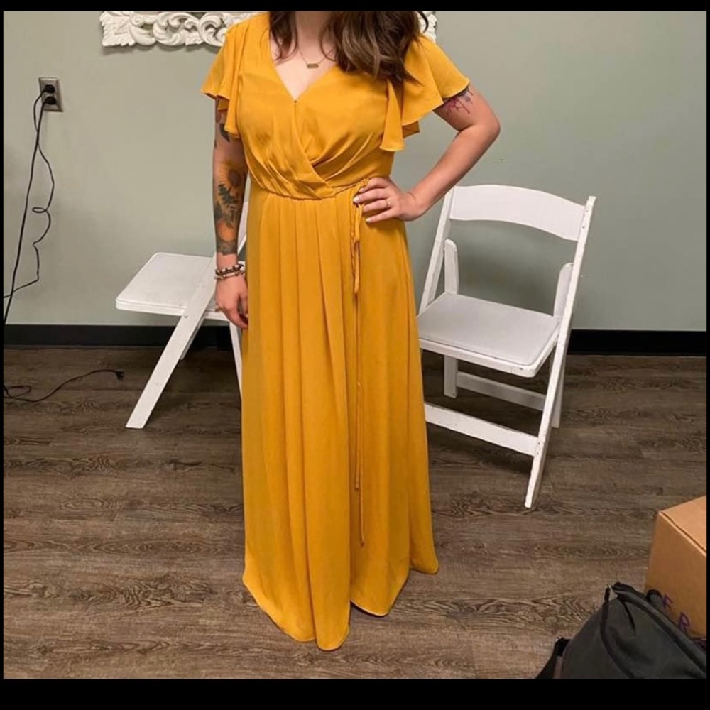 Kennedy Blue Dress (Marigold Yellow)